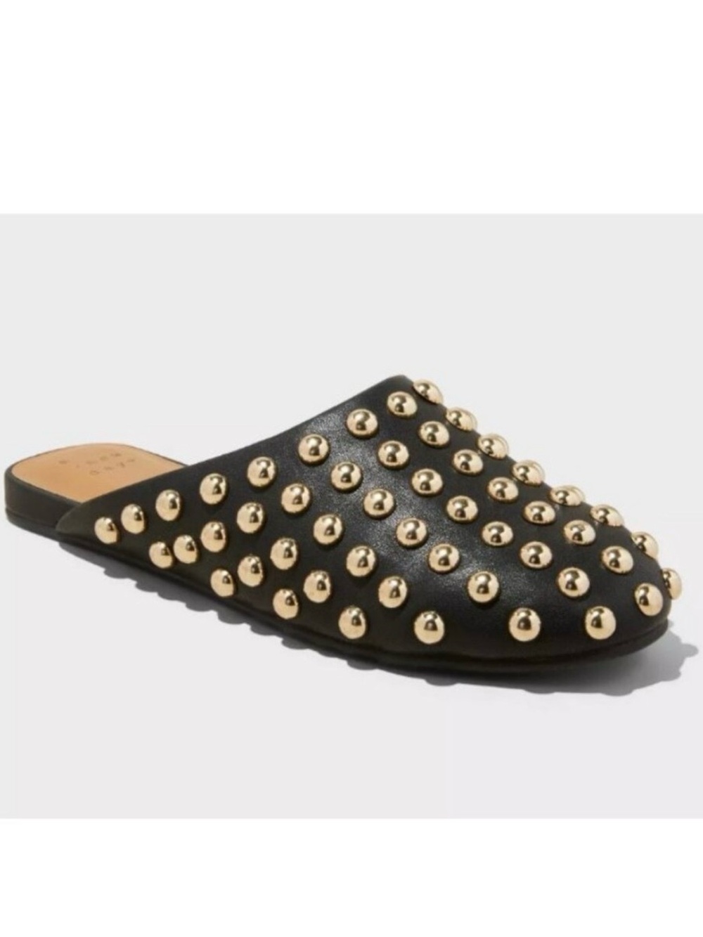 Target Studded Leather Slip-On Mules